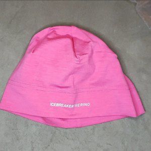 Icebreaker Lightweight Merino Wool Cuff Beanie, Pink, OS, NWT